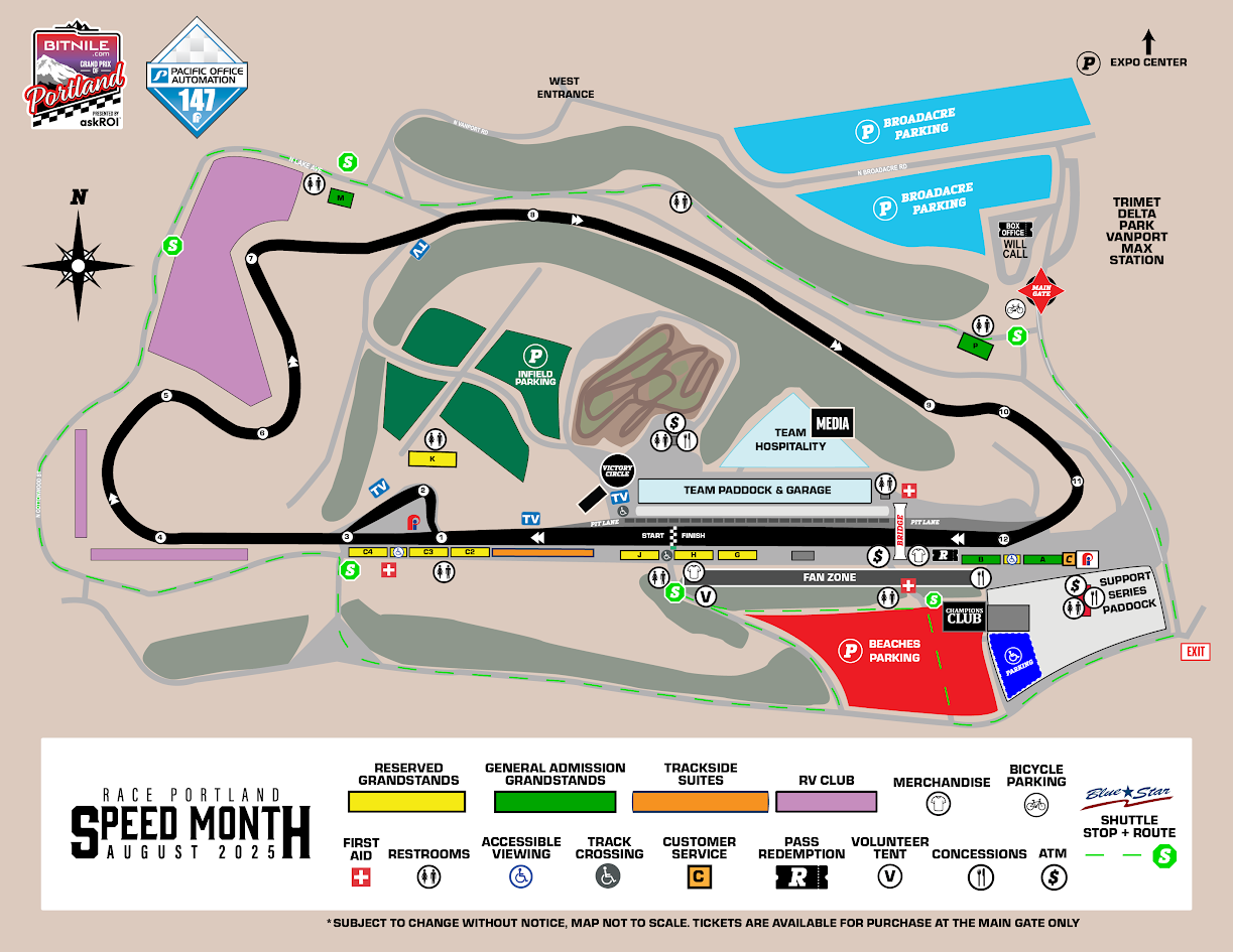 NASCAR Festival Map