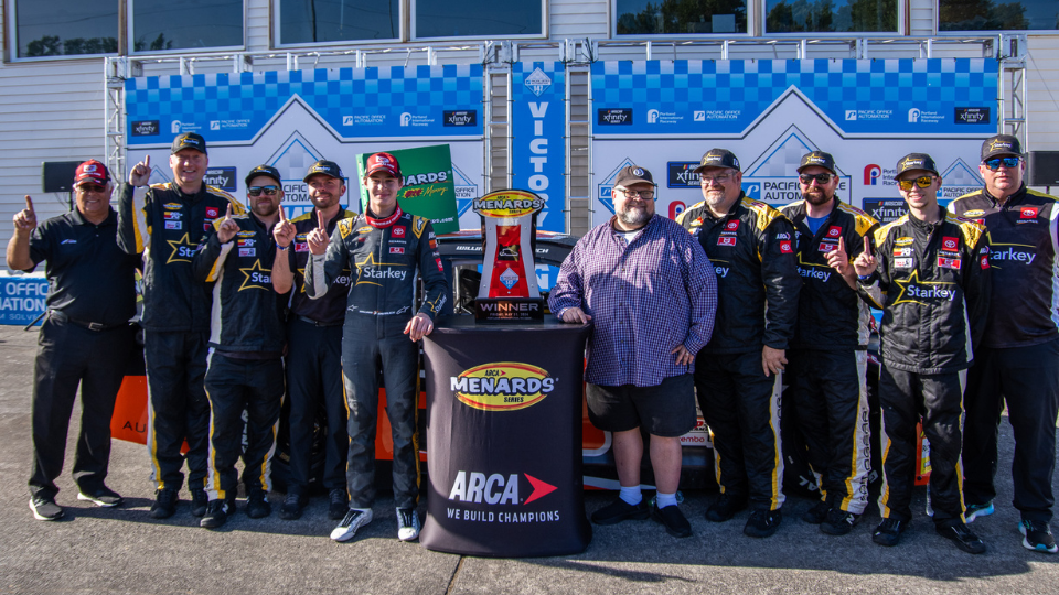 William Sawalich earns first ARCA road course victory at Portland