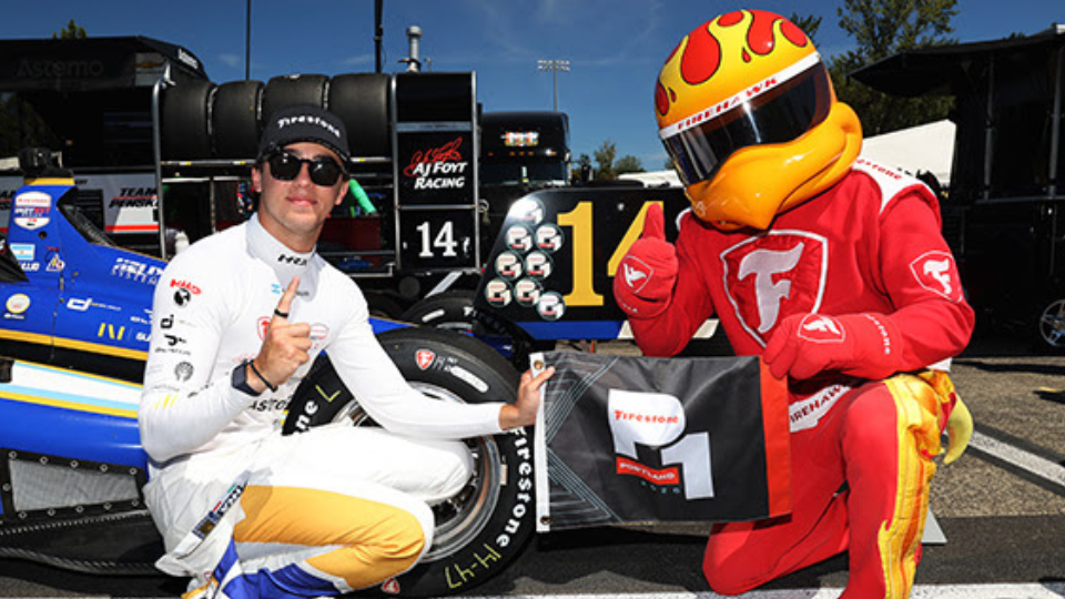 De Tullio Drives Closer to Record With Portland Pole