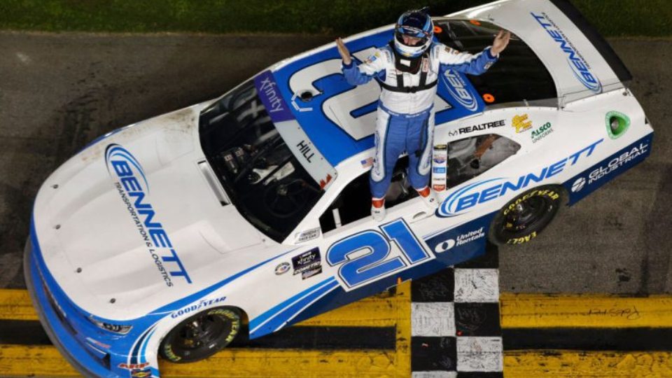 Austin Hill wins Xfinity Series season opener at Daytona