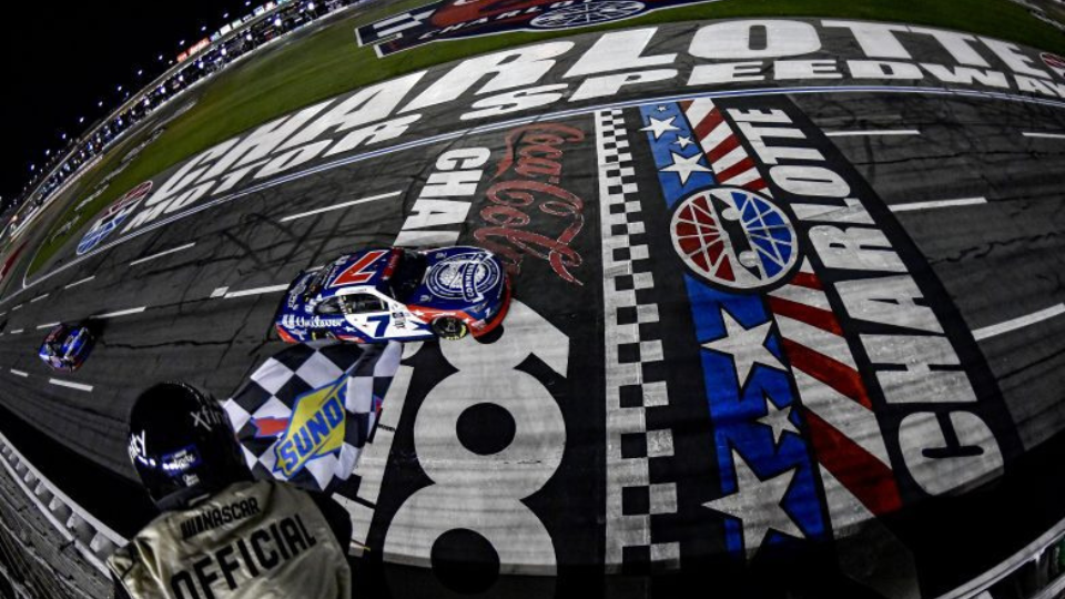 Justin Allgaier manages fuel, hangs on to win 2023 Xfinity Series race at Charlotte