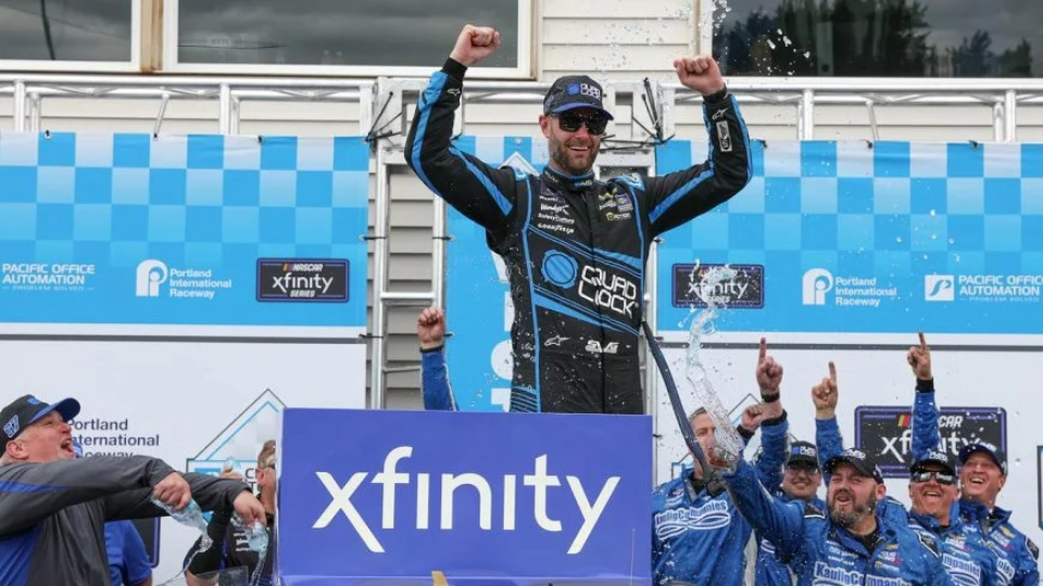 Shane van Gisbergen earns first Xfinity Series win at Portland